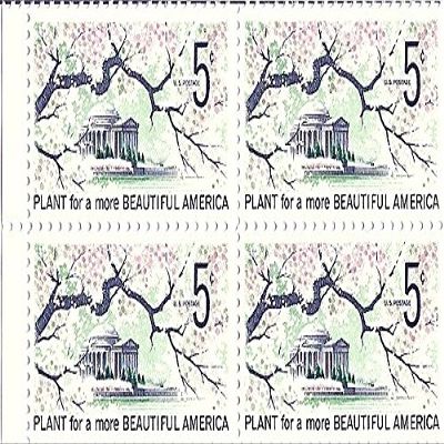 1966 Beautiful America 5 Cent US Postage Stamp Block Of 4 MNH Scott #1318