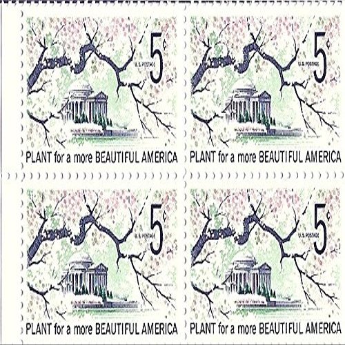 1966 Beautiful America 5 Cent US Postage Stamp Block Of 4 MNH Scott #1318