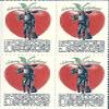 1966 Johnny Appleseed 5 Cent US Postage Stamp Block Of 4 MNH Scott #1317 view 1