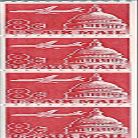 1962 Air Mail 8 Cent US Postage Stamp Coil Of 4 MNH Scott #C65