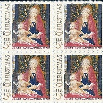 1966 Christmas 5 Cent US Postage Stamp Block Of 4 MNH Scott #1321
