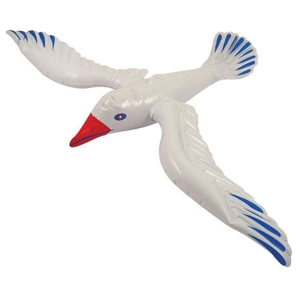 6 x Inflatable 76cm SeaGull Bird Hawaiian - Beach Fancy Dress Party Accessory