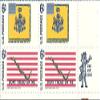 1968 Flag Stamps 6 Cents US Postage Stamps 2 Each Scott # 1353-1354 MNH As Pictured view 1