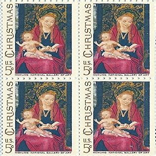 1967 Christmas 5 Cent US Postage Stamp Block Of 4 MNH Scott #1336