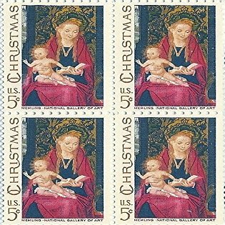 1967 Christmas 5 Cent US Postage Stamp Block Of 4 MNH Scott #1336
