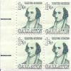 1965 Gallatin 1 1/4 Cent US Postage Stamp Block Of 4 MNH Scott #1279 view 1