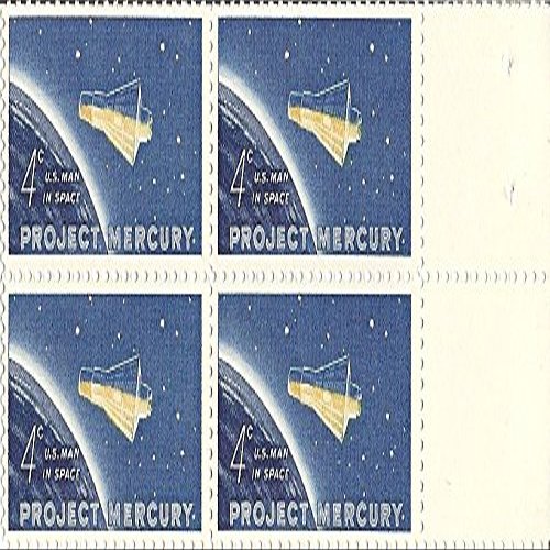 1962 Project Mercury 4 Cent US Postage Stamp Block Of 4 MNH Scott #1193