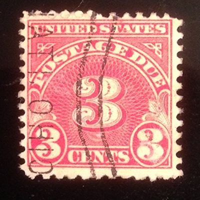 1931 US Postage Due Stamp 3 Cent Scott #J82
