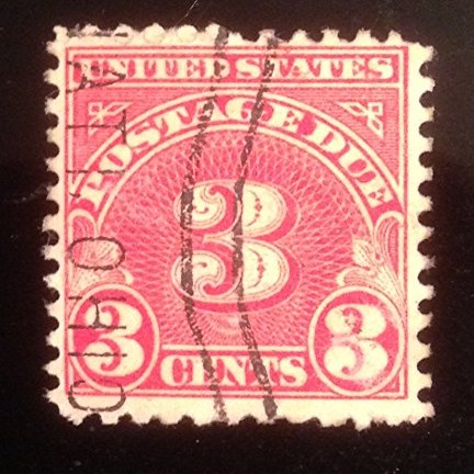 1931 US Postage Due Stamp 3 Cent Scott #J82