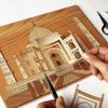 KINOWA Wooden Art Kit Kiharie Taj Mahal Made in Japan view 4