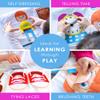 Curious Columbus Quiet Book  Large Fabric Activity Book, Montessori Learning Toy, 10 Engaging Pages for Quiet Play, Perfect for at Home Learning, Airplane Activities and Road Trips. view 3