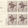 1960 Pony Express 4 Cent US Postage Stamp Plate Block MNH Scott #1154 view 1