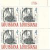 1962 Louisiana 4 Cent US Postage Stamp Plate Block MNH Scott #1197 view 1