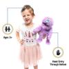 14" Purple Monster, Hand Puppet view 2