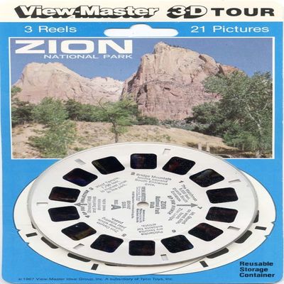 ViewMaster - Zion National Park, Utah - 3 Reels on Card - NEW by 3Dstereo ViewMaster