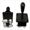 Happ Competition Style Arcade Joystick Black Switchable from 8-Way to 4-Way Operation, Elliptical Bl view 1