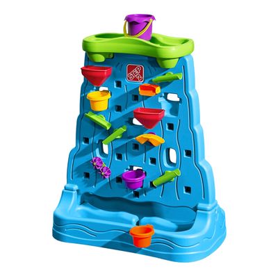 Step2 Waterfall Discovery Wall, Kids Double-Sided Water and Sand Activity Sensory Table, Summer Outdoor Toys, 13 Piece Toy Accessories, For Toddlers 1.5+ Years Old