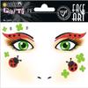 Herma 15314 Art Marienkfer Face Glitter Sticker for Carnival, Halloween, Dermatologically Tested, Ladybird view 1