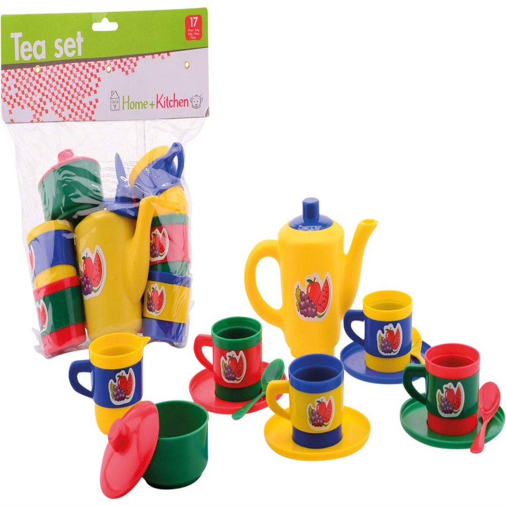 John Toy Home and Kitchen Tea Set 17-Piece