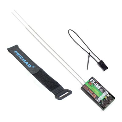 Flysky 2.4G FS-iA6 6 Channel Remote Control Receiver with Double Antenna Compatible i4 i6 i10 GT2E GT2F GT2G Transmitter