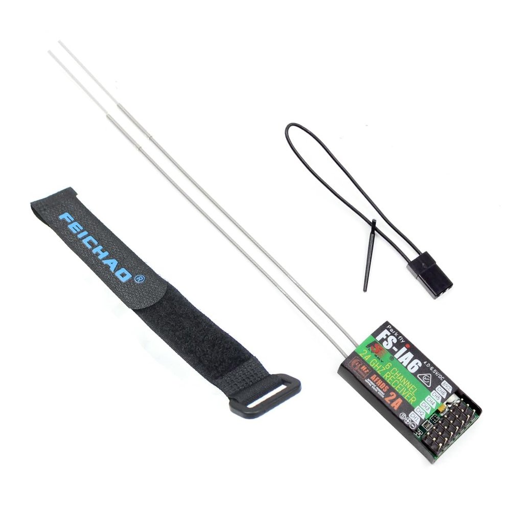 Flysky 2.4G FS-iA6 6 Channel Remote Control Receiver with Double Antenna Compatible i4 i6 i10 GT2E GT2F GT2G Transmitter
