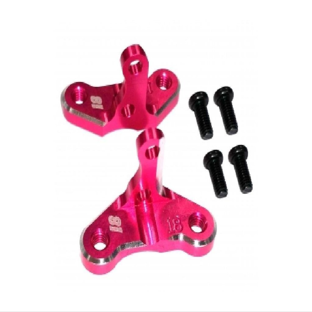 3 Racing Sakura D4AWD Yodine Aluminum Caster Mount (18 Degree) (Three Racing)
