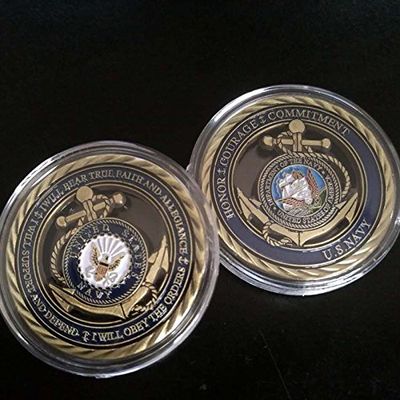 Navy Core Values Military Challenge Coin