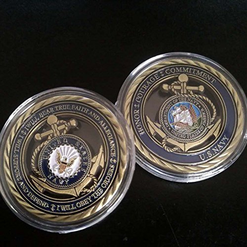Navy Core Values Military Challenge Coin
