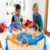 Hot Wheels Track Set with 1:64 Scale Toy Car, 4 Intersections for Crashing, Powered by a Motorized Booster, Criss-Cross Crash Track (Amazon Exclusive) view 2