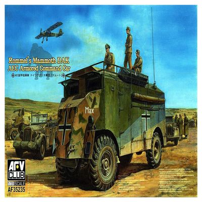 AFV Club Unbekannt AF35235  Model Kit AEC Armoured Commander Car of Rommel DAK Mam Mammoth