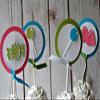 Candy Party Themed Cupcake Toppers (Set of 12) view 1