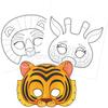 Avenue Mandarine - Ref GY023O - Graffy Pop Colouring Masks - Animals - 24 Masks to Colour, Pre-Cut for Easy Removal, 12 Designs of Mask, Suitable for Ages 5+ view 2