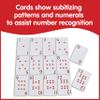 edxeducation School Friendly Playing Cards - In Home Learning Game - Set of 8 Decks - 448 Cards - Multicolored Patterned Cards Numbered 0-13 - Teach Counting and Probability view 4