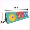 edxeducation Time Flip Chart - Teaching Clock for Kids - Learn to Tell Time with Analog and Digital Formats view 4