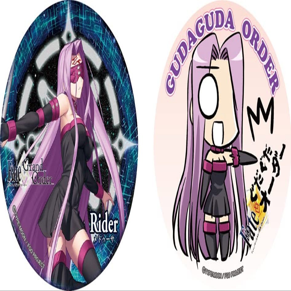 Bell Fine Fate / Grand Order D rider / Medusa cans badge set