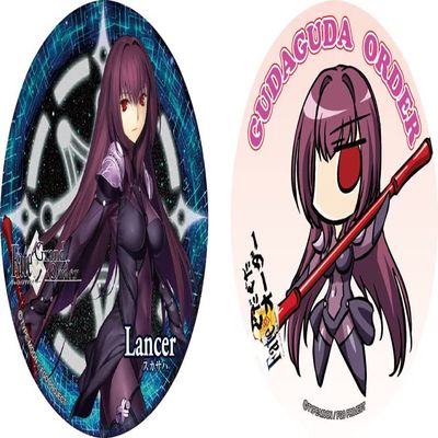 Fate/Grand Order E Lancer / scasaha can badge set