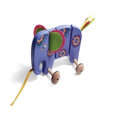 Elephant Pull-Along Wooden Toy
