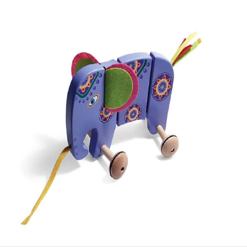 Elephant Pull-Along Wooden Toy