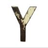Whirled Planet Recycled Steel Metal Letter, 8-Inch (Letter Y) view 1