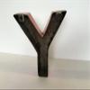 Whirled Planet Recycled Steel Metal Letter, 8-Inch (Letter Y) view 3