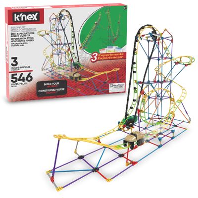 K'NEX Education - STEM Explorations: Roller Coaster Set  546 Pieces, Creative Building Set Ages 8+