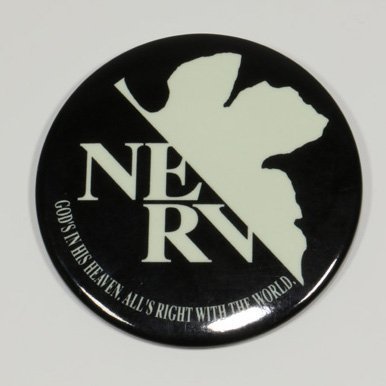 Rebuild of Evangelion new cinema version luminous nerv cans badge B