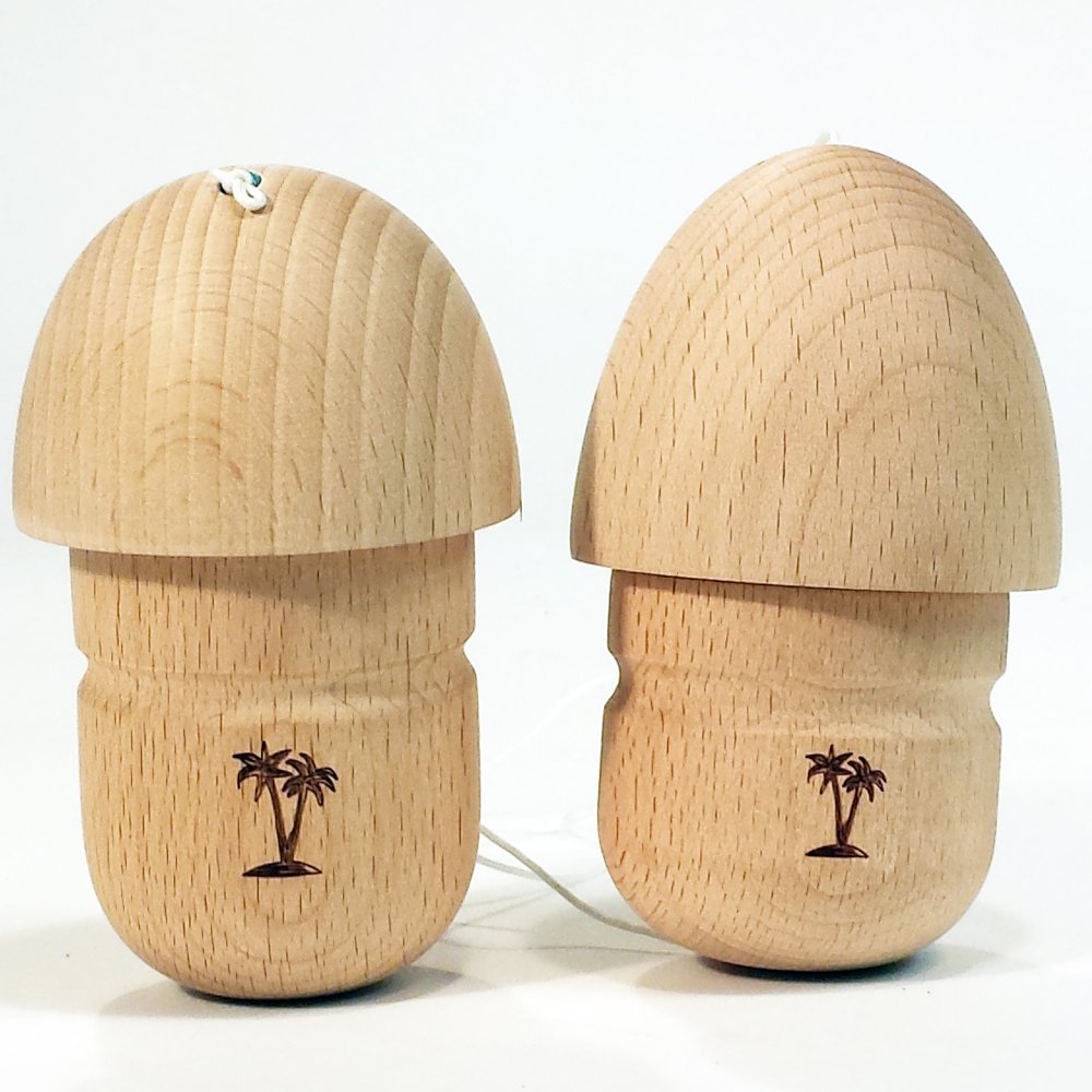 Bahama Kendama Ensemble 4-in-1 Kendama Fun!- Natural