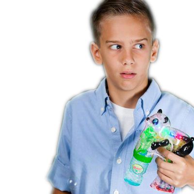 blinkee Light Up Panda Bear Bubble Gun