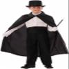 Rubies Magician 36 Inch Long Cape for Kids, Unisex Standard Black view 1