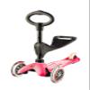 Mini 3in1 Deluxe 3-Stage Ride-on Micro Scooter Toddler Toys for Ages 12 Months to 5 Years - Pink view 4