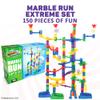 Marble Genius Marble Run Super Set, STEM Toys & Maze Construction Building - 150 Translucent Track Pieces & Glass Marble for Family, Kids Toddlers Ages 4-8 - Fun Holiday Creative Gifts view 2