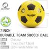 Chastep 8" Foam Soccer Training Ball Perfect for Child 3+ Play and Excercise Soft Kick - Practice and Backyard Play - Best for First-Time Yellow/Black view 2