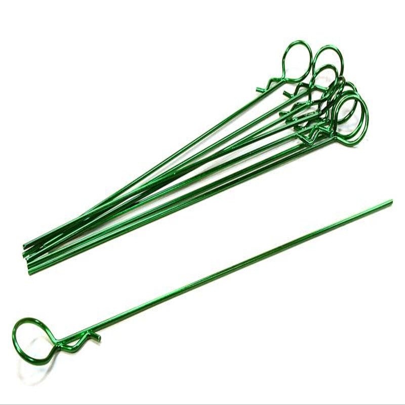 Integy Anodized Color Bent-Up Body Clips (8) for 1/10 RC Cars & Trucks (LxW=122x13mm)