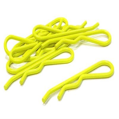 Integy Florescent Color Bent-Up Body Clips (8) for 1/5 & 1/4 Size Vehicles(LxW=46x11mm)